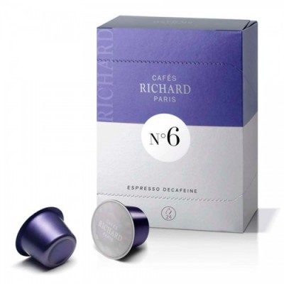 Richard Espresso Decaffeinated №6 кафе на капсули 24 бр. кутия